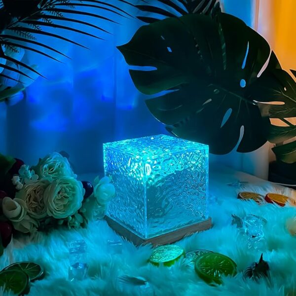 Wave Night Light with Remote Control for Office Bar Restaurant Underwater Projector Light